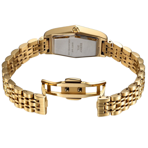 BERNY Elegant Hexagon Gold Women's Watch