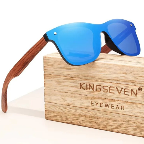 KINGSEVEN Polarized Wooden Vintage Sunglasses - B5504