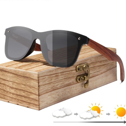 KINGSEVEN Polarized Wooden Vintage Sunglasses - B5504