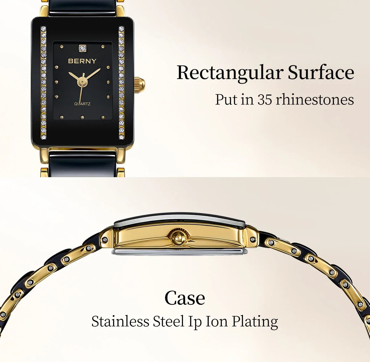 BERNY Ceramic Quartz for Men and Women