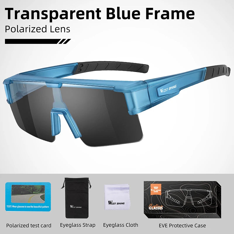 WEST BIKING Polarized Photochromic Fit-Over Sunglasses