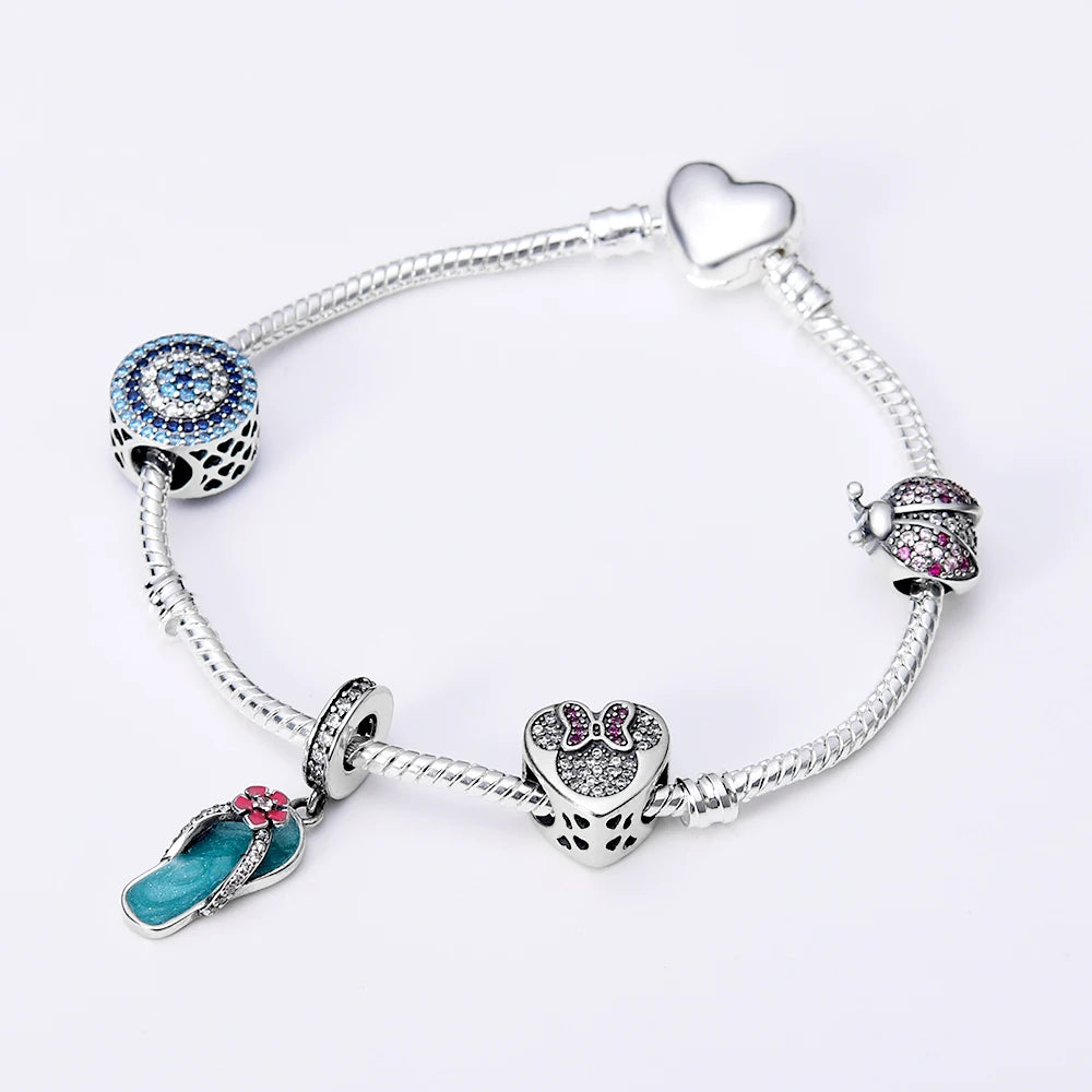 https://lyzarax.com › products › 925-silver-charms-heart-family-ball-star-bracelets