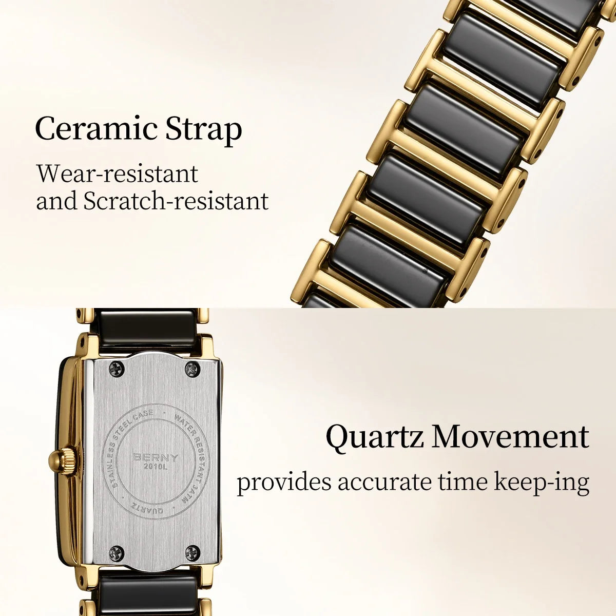 BERNY Ceramic Quartz for Men and Women