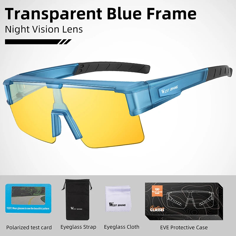 WEST BIKING Polarized Photochromic Fit-Over Sunglasses