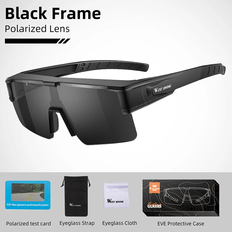 WEST BIKING Polarized Photochromic Fit-Over Sunglasses