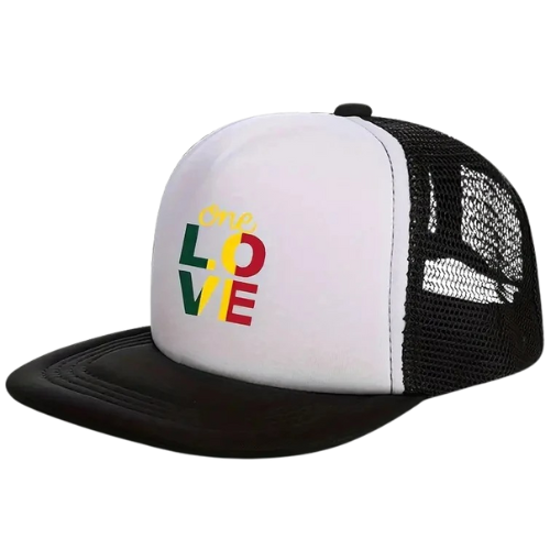 Unisex "LOVE" Printed Mesh Baseball Cap – Breathable & Adjustable