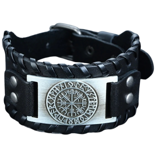 Wide Genuine Leather Bracelet for Men