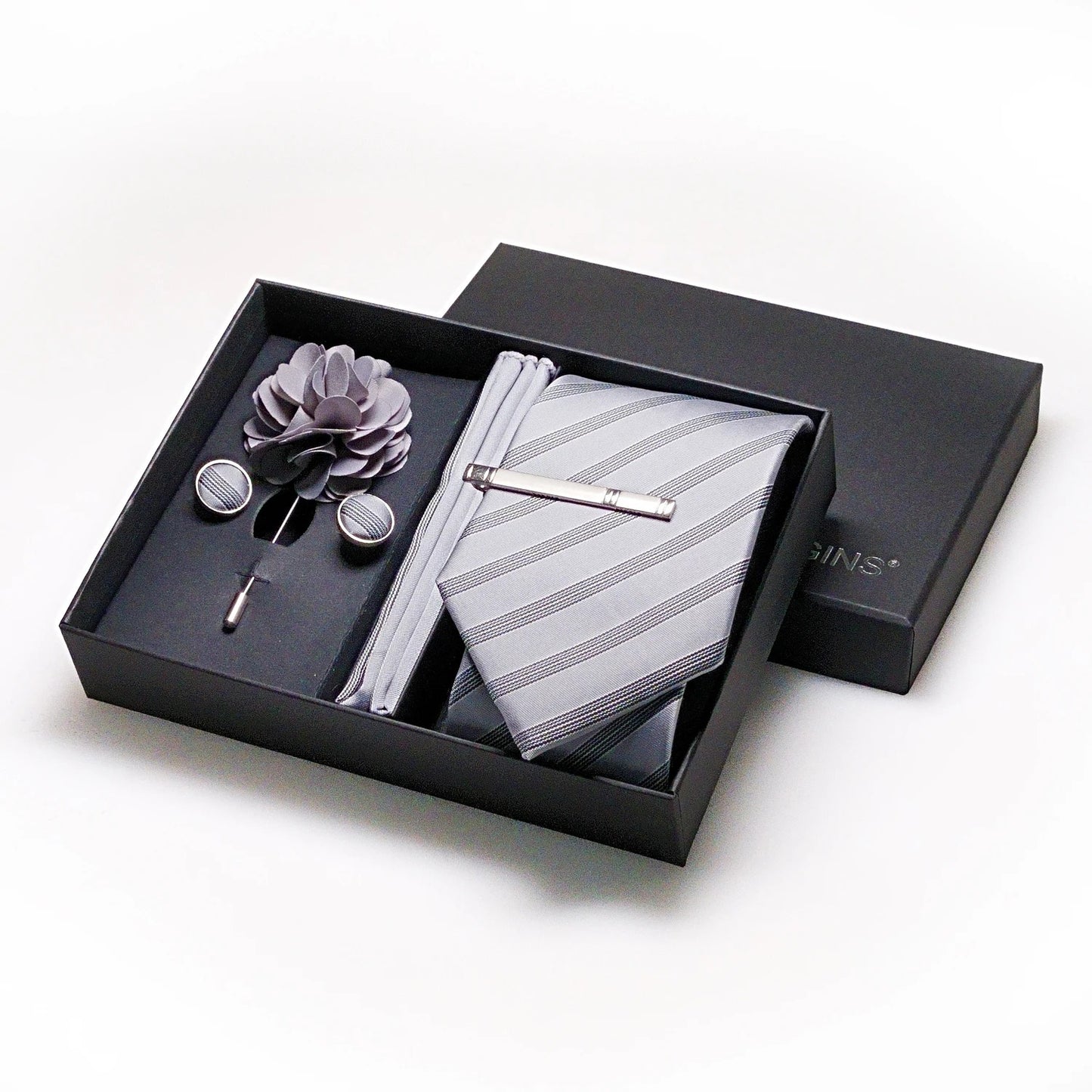 Silk Necktie Pocket Square Cufflinks Sets | JEMYGINS™