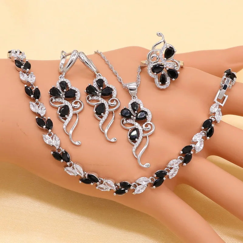 925-Sterling-Cubic-Zirconia-Jewelry-Sets