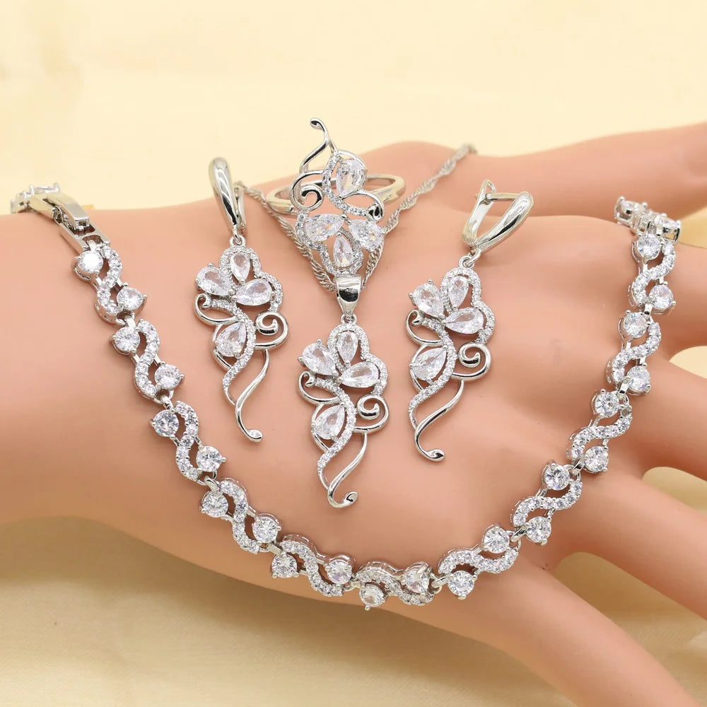 925-Sterling-Cubic-Zirconia-Jewelry-Sets