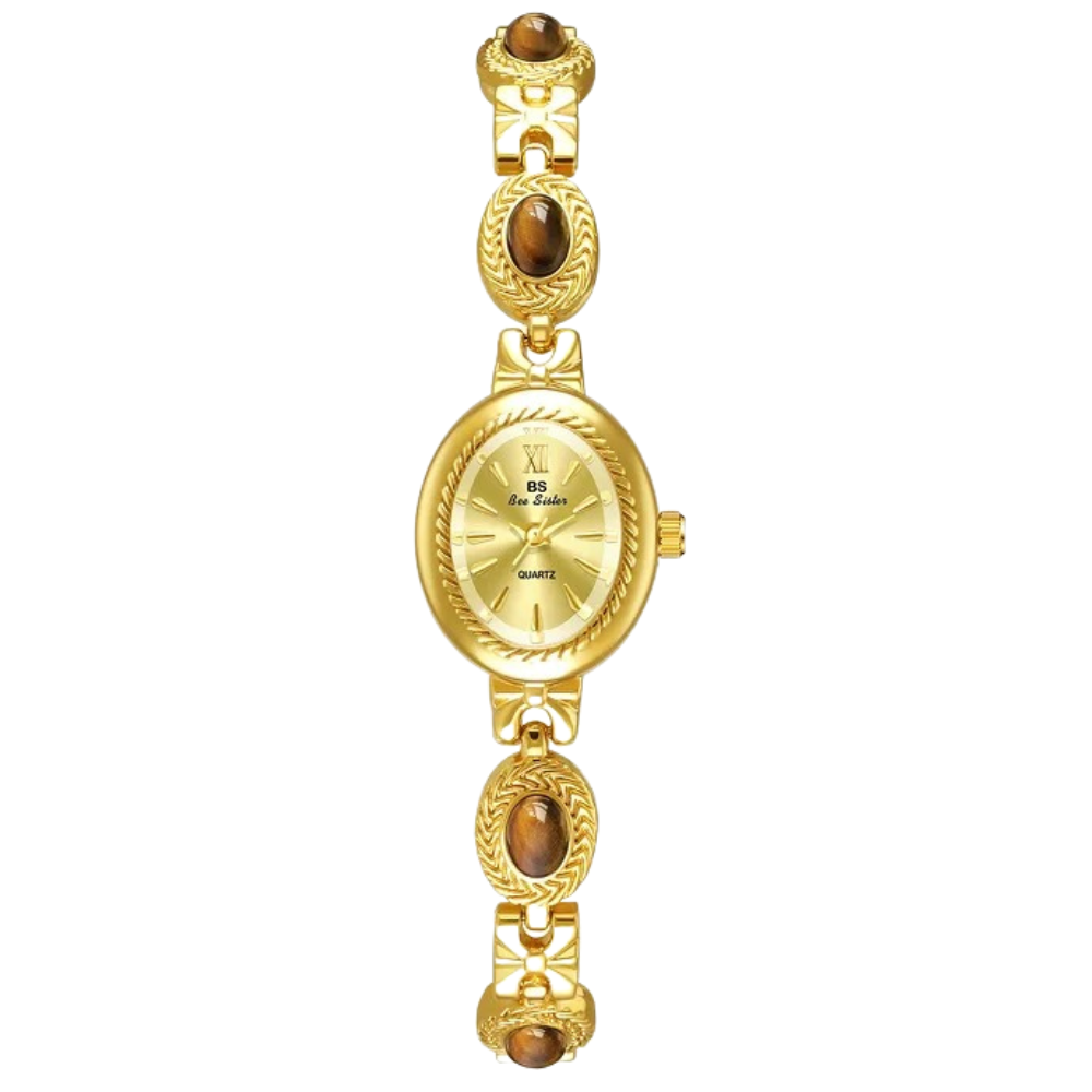 BEE-SISTERBS Women's Luxury Gold Bracelet Watch