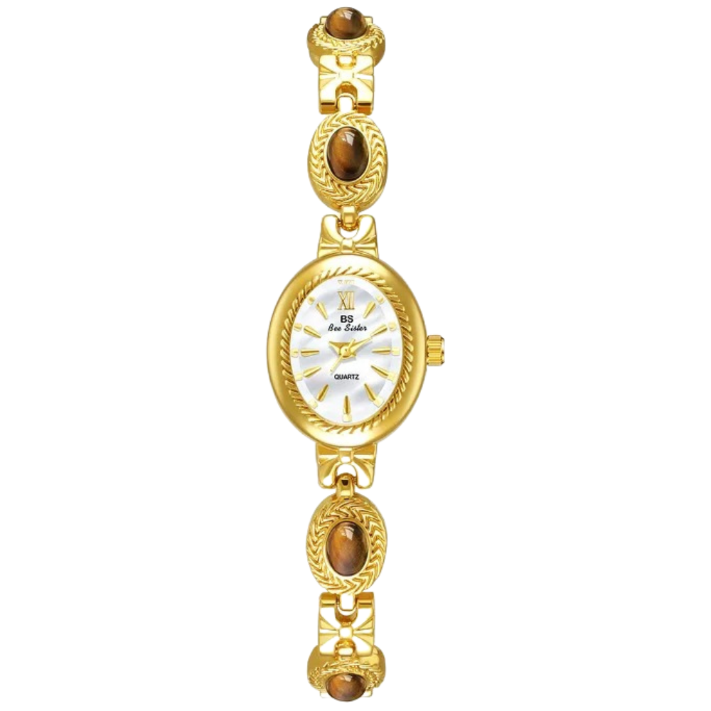 BEE-SISTERBS Women's Luxury Gold Bracelet Watch