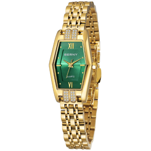 BERNY Elegant Hexagon Gold Women's Watch