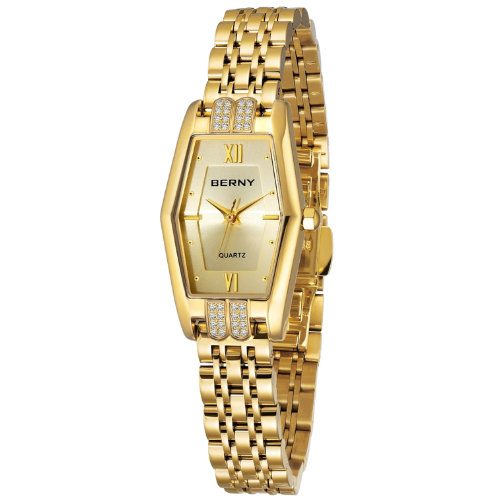 BERNY Elegant Hexagon Gold Women's Watch