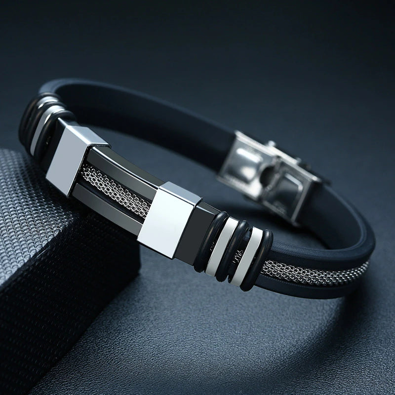 Casual-Stainless-Steel-Bracelet