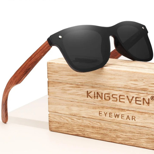 KINGSEVEN Polarized Wooden Vintage Sunglasses - B5504