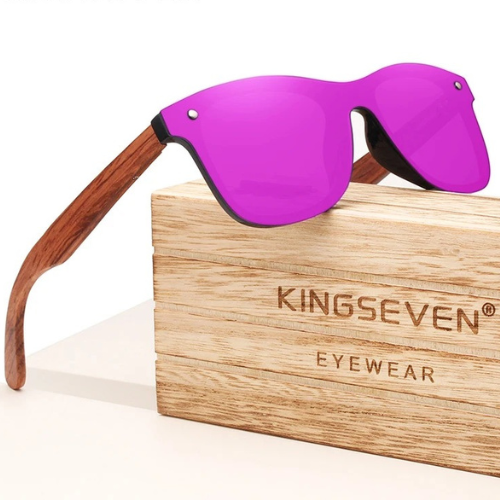 KINGSEVEN Polarized Wooden Vintage Sunglasses - B5504