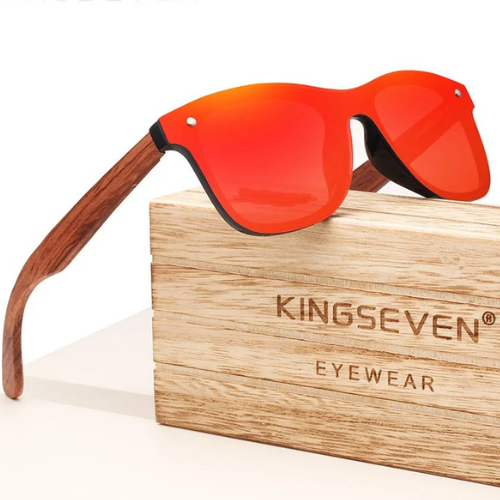 KINGSEVEN Polarized Wooden Vintage Sunglasses - B5504