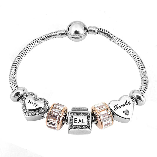 Princess-Stainless-Steel-Charm-Bracelets-Set