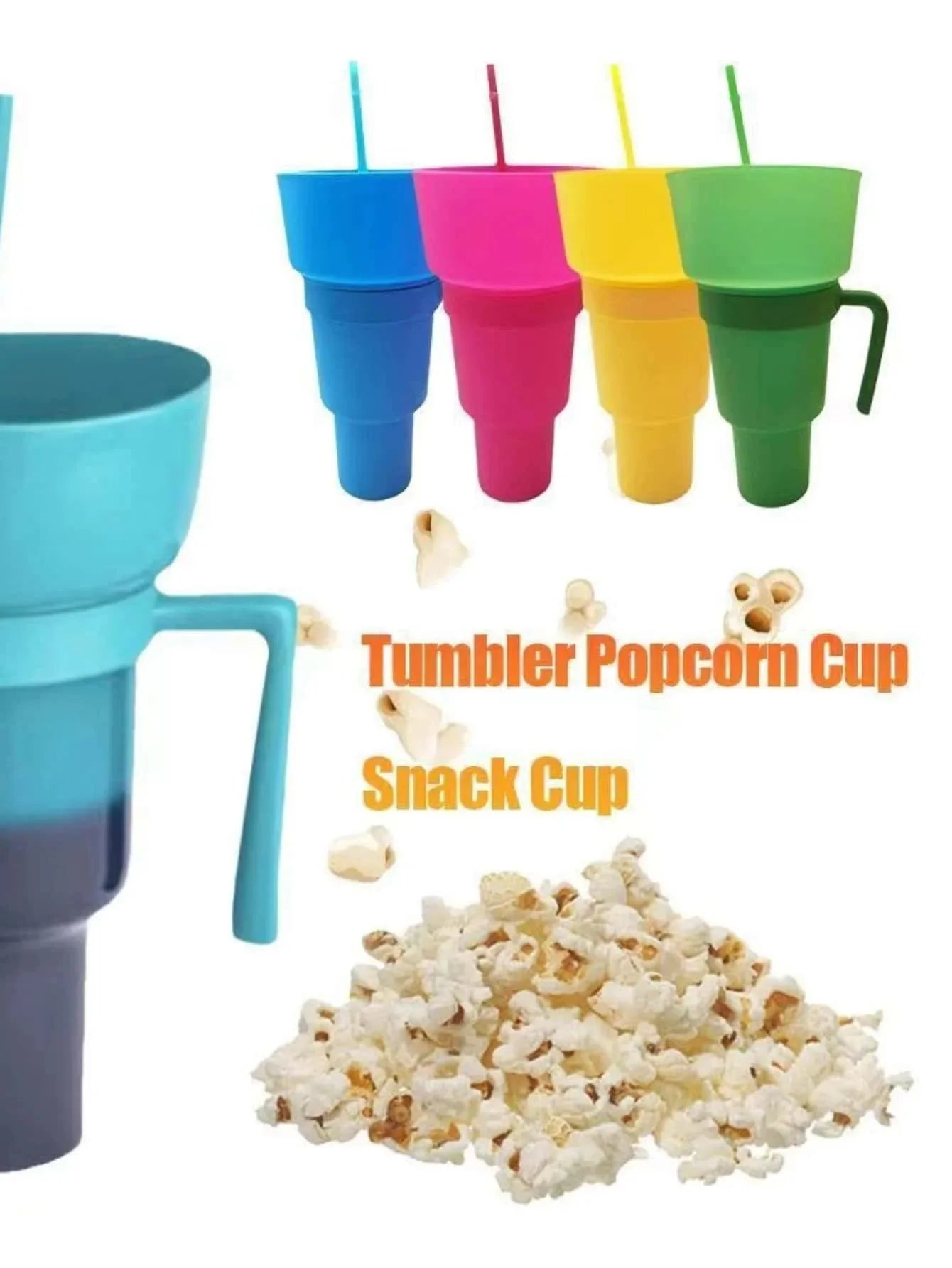 Popcorn Drink Cup Integrated | CupSnack™