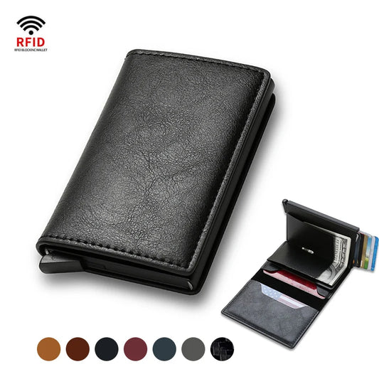 Men's Wallet Featuring RFID Protection for Credit Cards