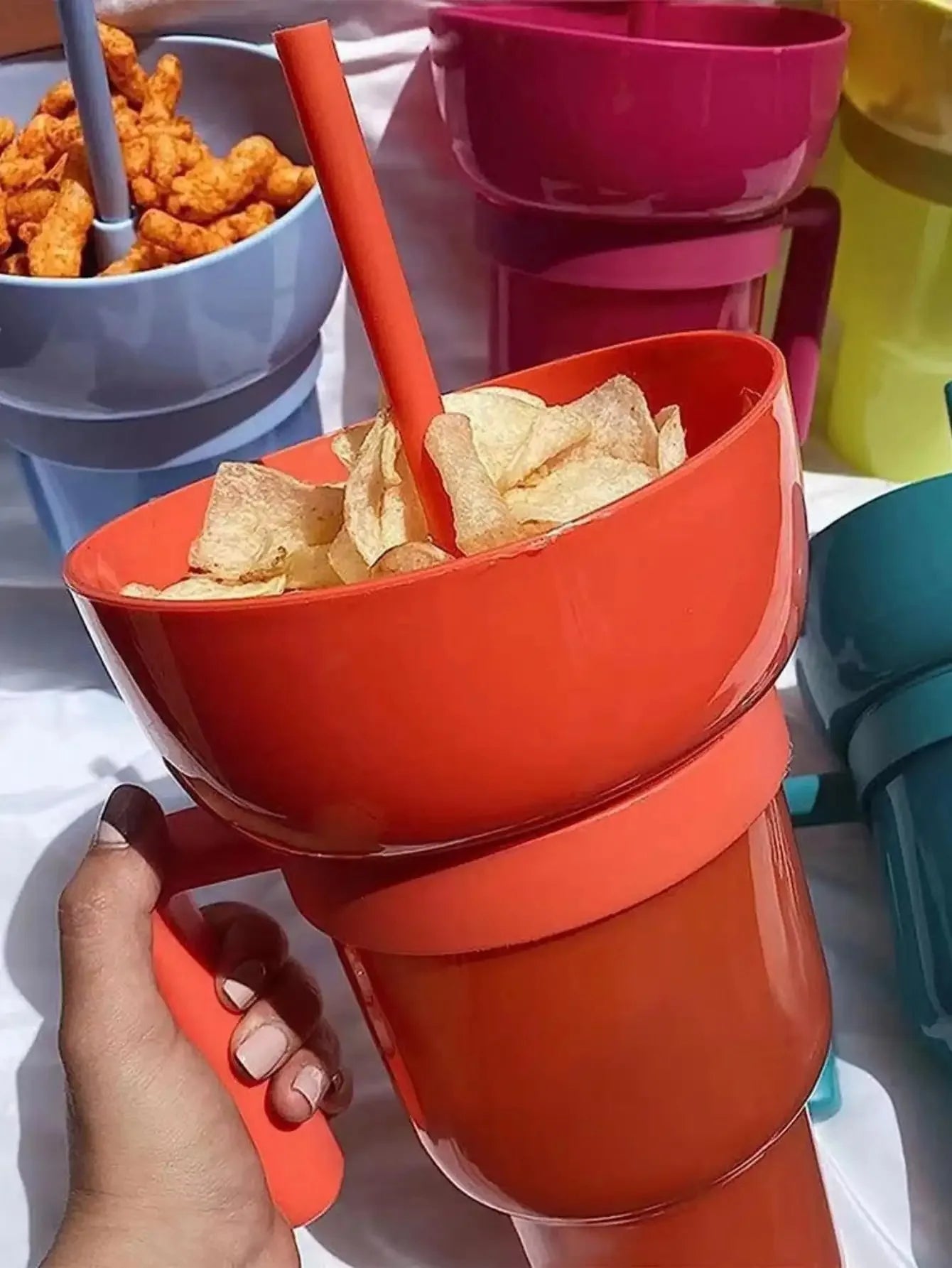 Popcorn Drink Cup Integrated | CupSnack™