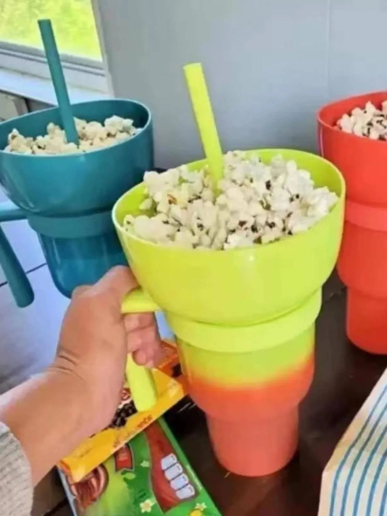 Popcorn Drink Cup Integrated | CupSnack™