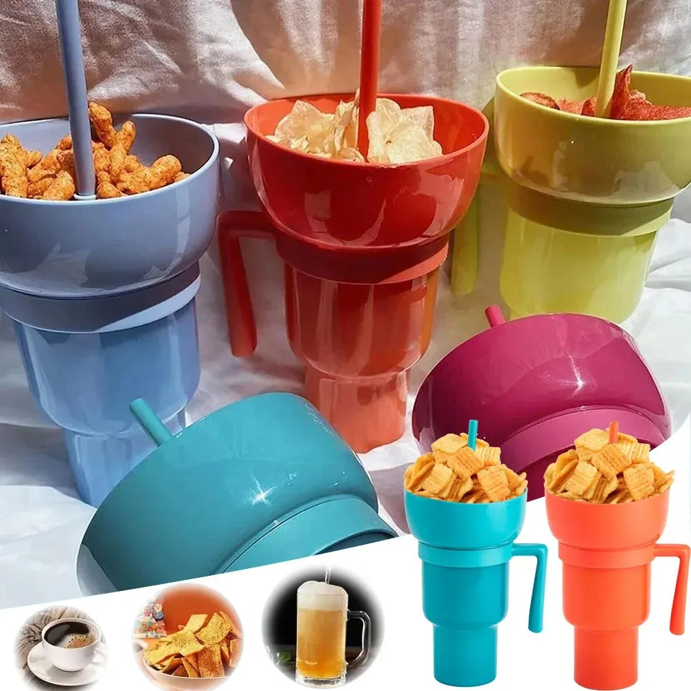 Popcorn Drink Cup Integrated | CupSnack™