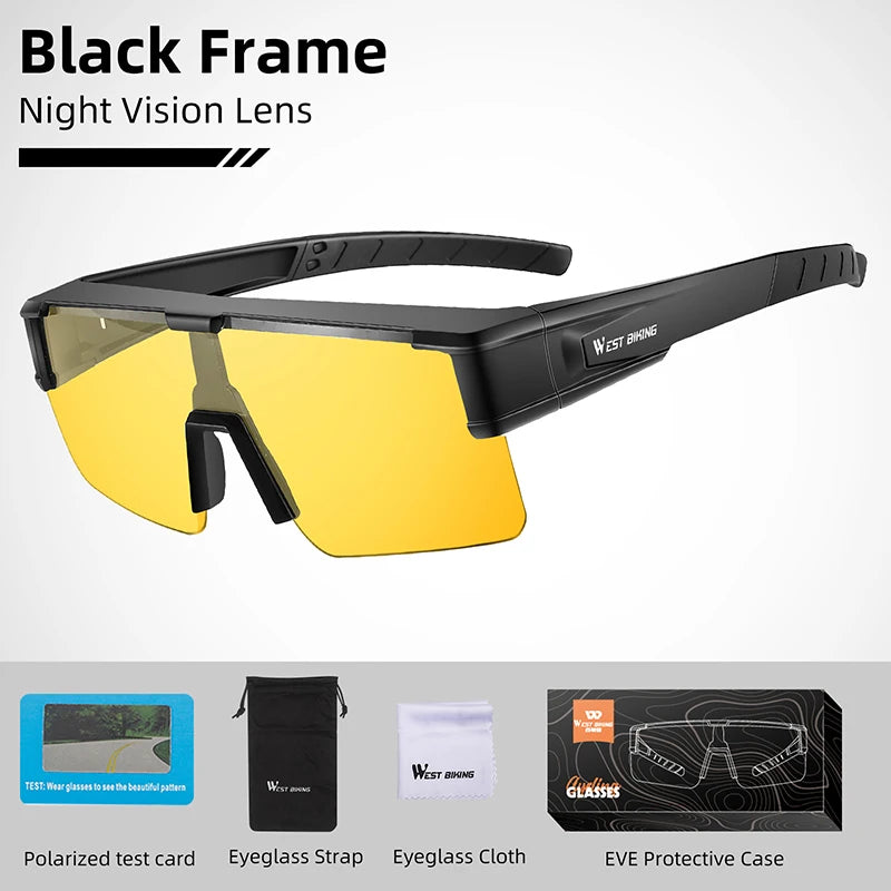 WEST BIKING Polarized Photochromic Fit-Over Sunglasses