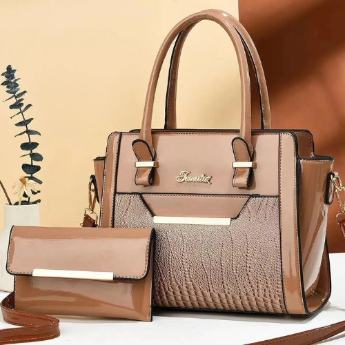 Shoulder Bag for Women with crocodile pattern