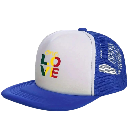 Unisex "LOVE" Printed Mesh Baseball Cap – Breathable & Adjustable