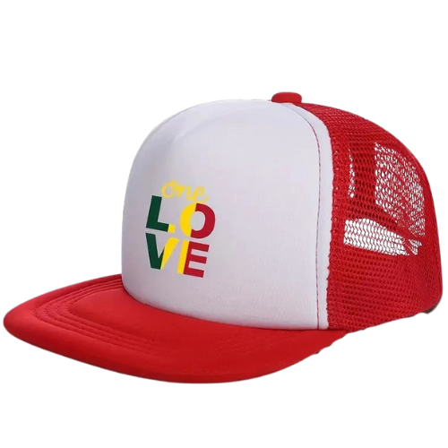 Unisex "LOVE" Printed Mesh Baseball Cap – Breathable & Adjustable