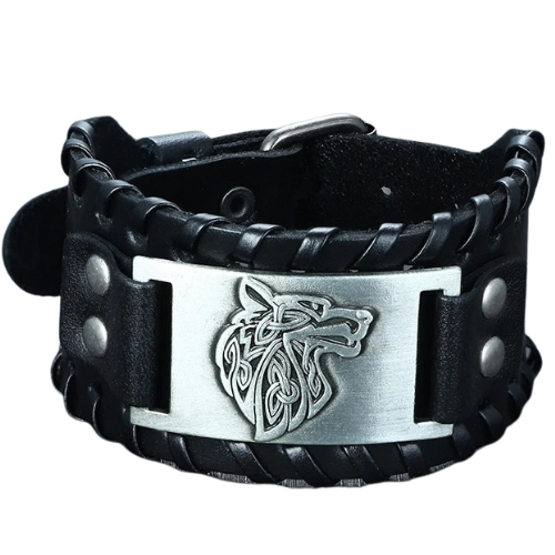 Wide Genuine Leather Bracelet for Men